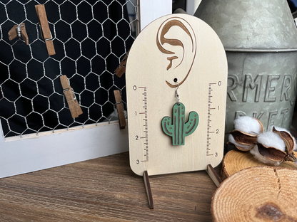 Country Girl Cactus Earrings